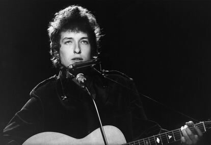 Bob Dylan, en una actuación en la BBC.