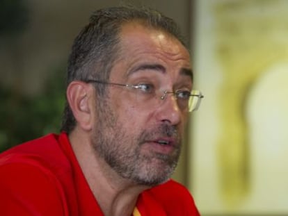 Orenga, entrenador de la selección española de baloncesto.