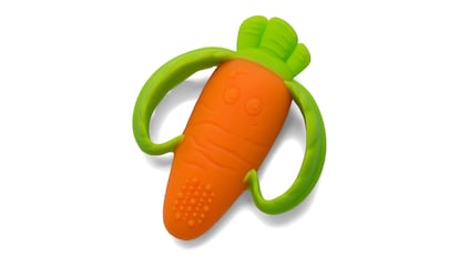 Mordedor con forma de zanahoria para la dentición de bebés