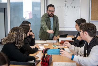 Clase en un instituto valenciano.