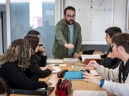 Clase en un instituto valenciano.