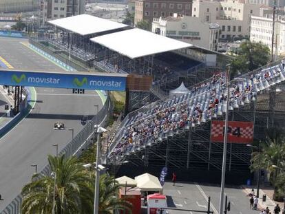 El Gran Premio de Europa de F&oacute;rmula 1 en Valencia, en al edici&oacute;n de 2010.