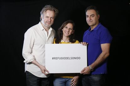 Los actores Tristn Ulloa, Malena Alterio y Juan Carlos Bellido.