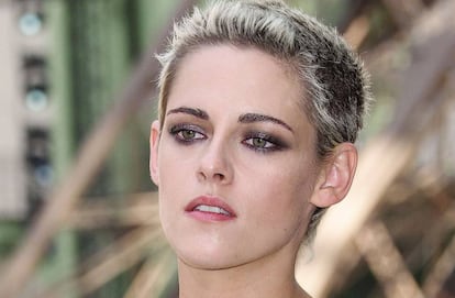 La actriz Kristen Stewart en la semana de Alta Costura de París, el pasado mes de julio.