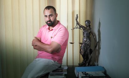 Hatem Mokhtar Abdalla Said, el pasado viernes, en el despacho de su abogado, en Móstoles.