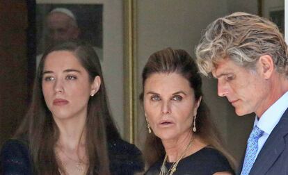 Maria Shriver, en el funeral de Saoirse Kennedy Hill.