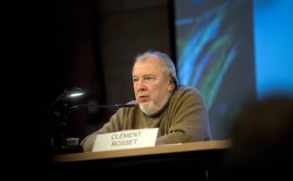 El filósofo francés Clément Rosset, en Barcelona en 2009.
