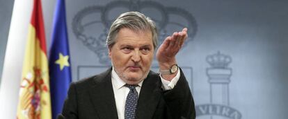 El ministro portavoz del Gobierno, Íñigo Méndez de Vigo.