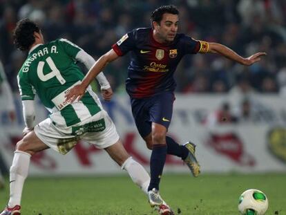 Xavi, en el partido contra el C&oacute;rdoba.