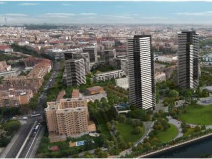 Simulación gráfica realizada por el Ayuntamiento de Madrid del proyecto Mahou-Calderón.