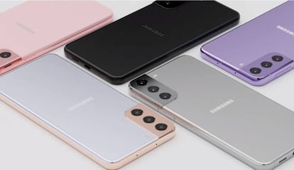 Diseño de concepto de los nuevos Samsung Galaxy S21.