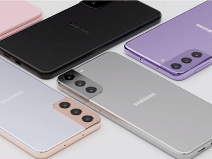 Diseño de concepto de los nuevos Samsung Galaxy S21.