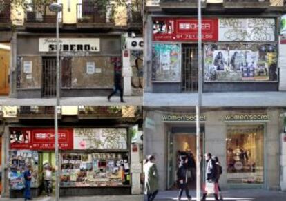 Entre el 1 de marzo y el 23 de diciembre de 2013, Jacobo Armero hizo decenas de fotografías de la fachada de lo que fue la Ferretería Subero en la calle de Fuencarral, muy cerca de la Gran Vía, hasta que se convirtió en una tienda de ropa interior femenina. Estas son algunas de esas imágenes.