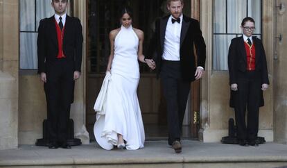 Los duques de Sussex, el día de su boda.