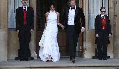 Los duques de Sussex, el día de su boda.