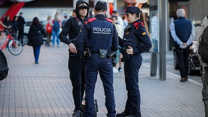 Agentes de los Mossos, en una foto de archivo.