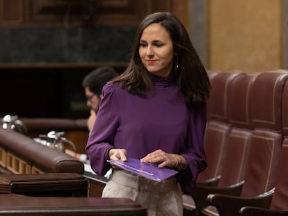 La secretaria general de Podemos, Ione Belarra, en el Congreso, el pasado 20 de diciembre.