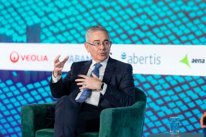 El director de Water Solutions de Veolia España, Juan Antonio Guijarro, este miércoles en el evento CREO.
