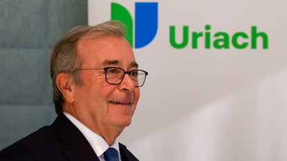 El presidente del consejo de administración de Uriach, Luis Cantarell, este martes.