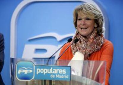 Fotografía facilitada por el PP de la presidenta del partido en Madrid, Esperanza Aguirre. EFE/Archivo