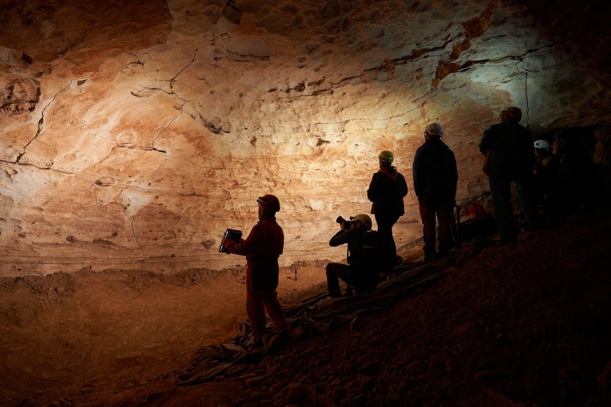 Over 100 prehistoric engravings found in a cave in northeastern Spain ...