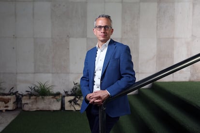 Jared Baeten, vicepresidente de la farmacéutica Gilead, fotografiado en el Hotel Meliá Castilla, en Madrid