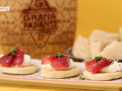 Del aperitivo al postre: cuatro recetas para un menú con Grana Padano