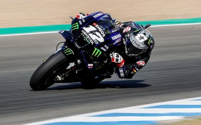 Maverick Viñales durante el GP de Andalucía.