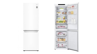 Frigorífico combi LG con 374 litros de capacidad