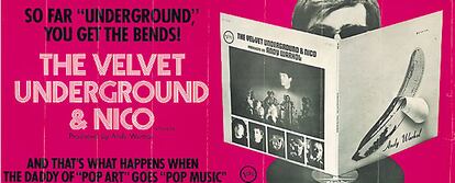 <b>Página promocional de la época sobre el grupo The Velvet Underground</b>