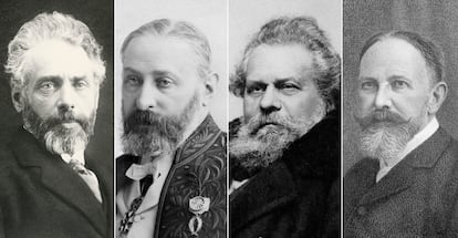 Henrik Pontoppidan, Sully Prudhomme, Giosuè Carducci y Carl Spitteler