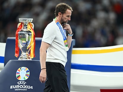 Southgate, en la final de la Eurocopa.