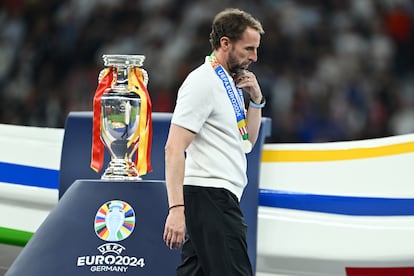 Southgate, en la final de la Eurocopa.