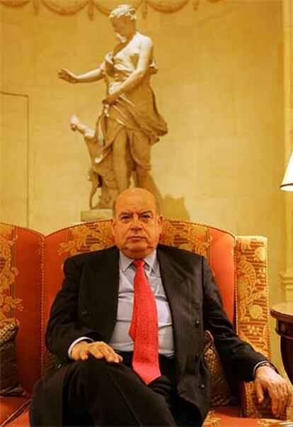 José Miguel Insulza, en un momento de la entrevista.