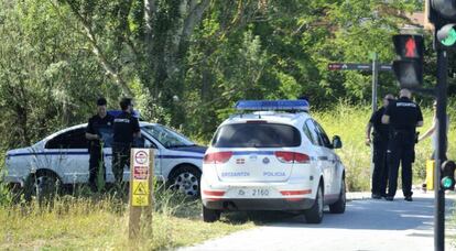 Agentes de la Ertzaintza en Álava.