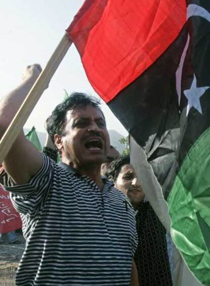 Manifestación contra el Gobierno paquistaní en Islamabad.