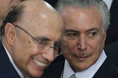 Michel Temer empossa Henrique Meirelles como novo ministro da Fazenda, nesta quinta. 