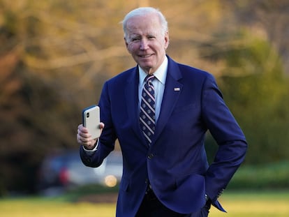 Joe Biden al llegar a la Casa Blanca el 9 de marzo de 2023.