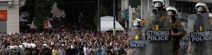 La policía se enfrenta a los manifestantes en Atenas