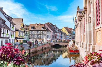 Vista de la ciudad de Colmar, en Alsacia.