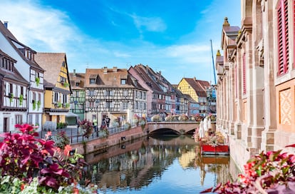 Vista de la ciudad de Colmar, en Alsacia.  