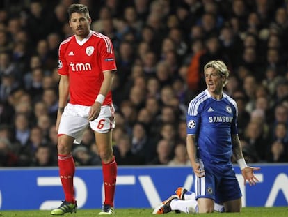 Javi García, contra el Chelsea.