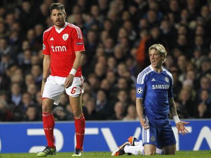 Javi García, contra el Chelsea.