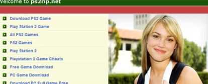 Una imagen de la <i>web</i> ps2rip.net.