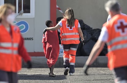 Un menor llegado en cayuco a Canarias en diciembre de 2024.