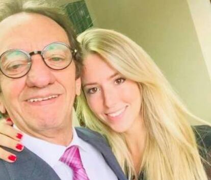 Inaldo Leitão com a filha dele