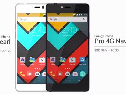 Nuevos Energy Phone Pro 4G Pearl y Navy, potentes, elegantes y económicos