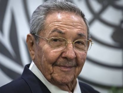 Ra&uacute;l Castro en Naciones Unidas ens eptiembre. 