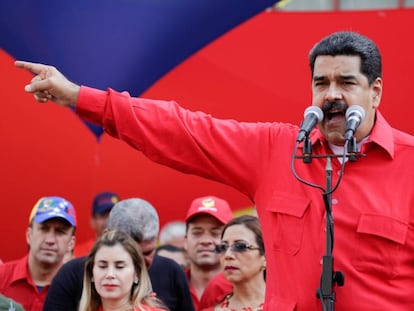 Maduro em um ato em Caracas.