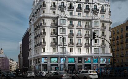 Inmueble del hotel NH Collection Gran Vía de Madrid, propiedad de Patrizia.